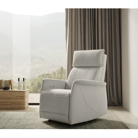 Sillón con diseño moderno de relax apertura motorizada y cabezal manual Star de Mopal Tapizados