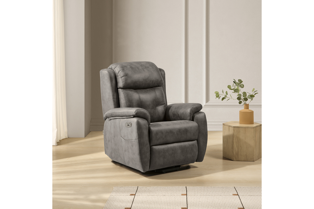 Sillón clásico de relax apertura manual o eléctrica modelo Coral de Mopal Tapizados