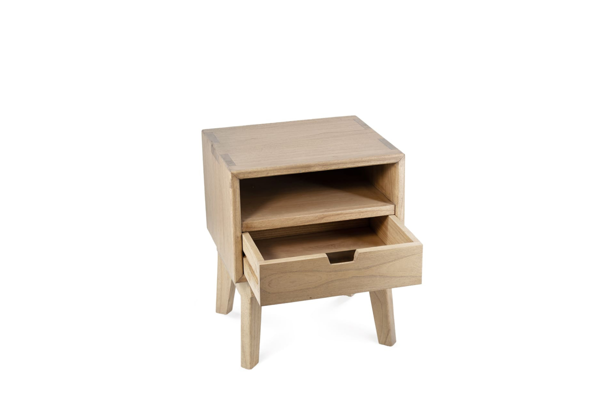 Detalle mesita con estilo minimalista modelo Scandi de Moycor