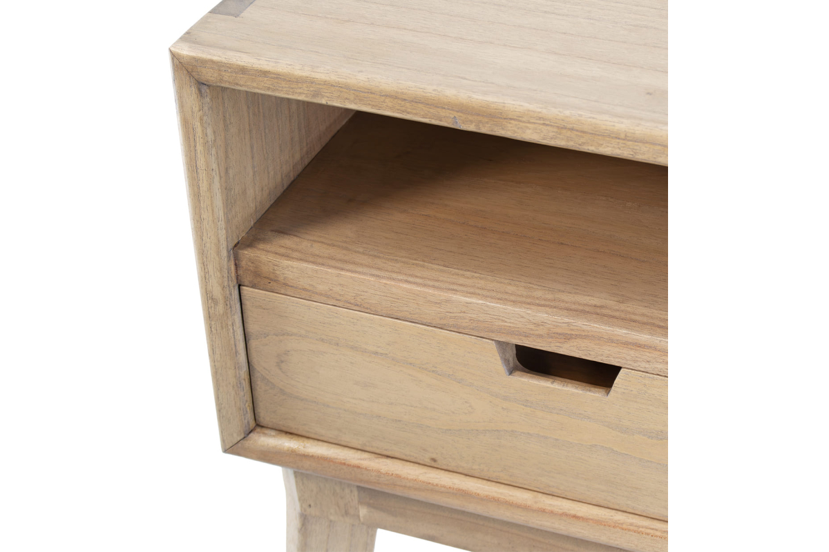 Detalle mesita con estilo minimalista modelo Scandi de Moycor