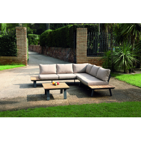 Sofá rinconera de jardín modelo Lagos de la firma Arkimueble