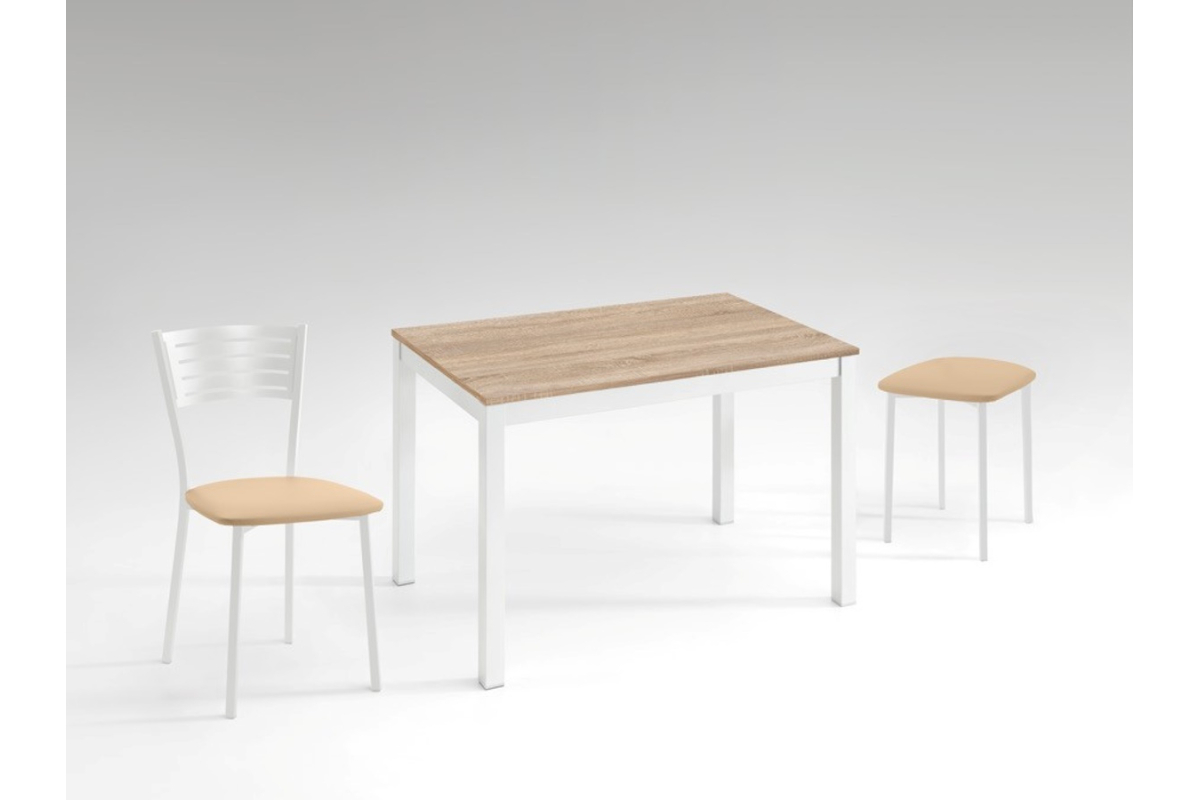 Mesa cocina extensible tapa laminado modelo Meghan de Cauxi